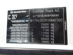 MERCEDES-BENZ ACTROS 2553, 6X2, JUMBO 120M3, DURCHLADEN, TOP!