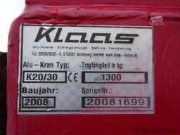  KLAAS-ALU-Kran K20/30 TS Anhänger 30 Meter