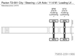 Pacton T2-001 City / Steering + Lift Axle / 11.6 M / L...