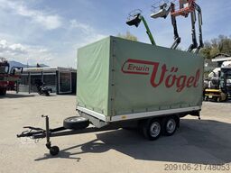 Remorcă deschisă cu prelată Humbaur HT 2000 Tandemhänger Plane