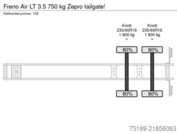 Freno Air LT 3.5 750 kg Zepro tailgate!