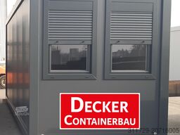 Decker Containerbau Bürocontainer 20ft, Staplertaschen
