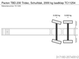Pacton TBD.230 Tridec, Schuifdak, 2000 kg laadklep