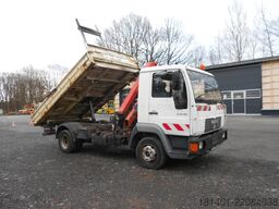 MAN Dreiseitenkippen MAN LE8.150 mit Kran Palfingen PFG7001