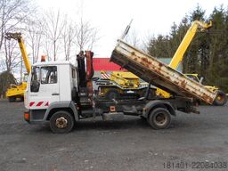MAN Dreiseitenkippen MAN LE8.150 mit Kran Palfingen PFG7001