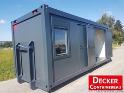 Decker Containerbau Kombicontainer auf ABR,20 ft halb Büro