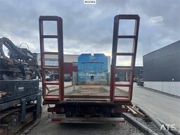 Scania R480 flatbed truck with manual loading ramps - rep