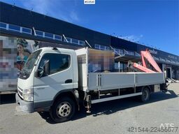 Mitsubishi Fuso Canter Flatbed Truck with Rear-Mounted Crane