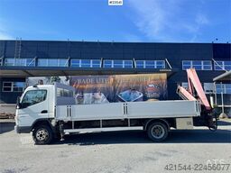 Mitsubishi Fuso Canter Flatbed Truck with Rear-Mounted Crane