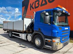 Scania P 320 4x2 HIAB 077B-2 / PLATFORM L=7286 mm