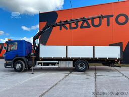 Scania P 320 4x2 HIAB 077B-2 / PLATFORM L=7286 mm