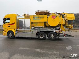 Scania R490 6x2 jetting/sludge vacuum combi with Muller s