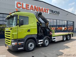 Scania R 420 8x2 manual Palfinger 85 Tonmeter laadkraa...