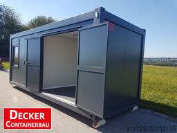 Decker Containerbau Kombicontainer auf ABR,20 ft halb Büro