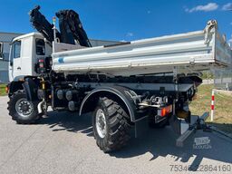 MAN L90 18.284 4x4 LOF Kipper/Kran/47 tkm/HA gelenkt