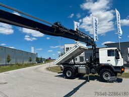 MAN L90 18.284 4x4 LOF Kipper/Kran/47 tkm/HA gelenkt