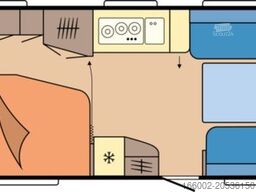 HOBBY Prestige 560 WFU 2.000 kg LM-Felgen silber