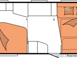 HOBBY Prestige 560 WFU 2.000 kg LM-Felgen silber