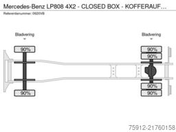 Mercedes-Benz LP808 4X2 - CLOSED BOX - KOFFERAUFBAU - MEUBELW...