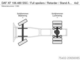 DAF XF 106.480 SSC / Full spoilers / Retarder / Sta...