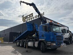 Trasporto di container Scania G 420 + HOOK + BOB Z KRAAN 17T + 8X2 + EURO 5
