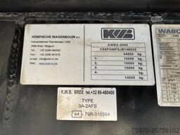 KWB 2018 + JKB 12R/62-2 KRAAN / ALU BORDEN / 2x STU...