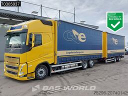 Volvo FH 460 6X2 Curtainsider Combi LNG Engine Slidin...