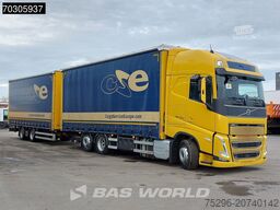 Volvo FH 460 6X2 Curtainsider Combi LNG Engine Slidin...