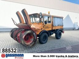 Unimog U52 411 4x4, Schmidt Schneefräse mit Separatmotor