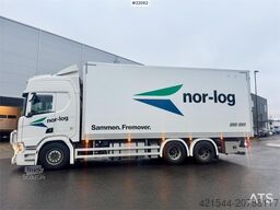 Scania R660 6x4 box truck with refrigeration/freezer unit