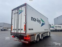 Scania R660 6x4 box truck with refrigeration/freezer unit