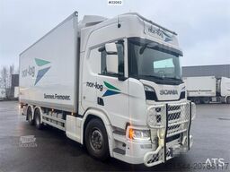 Scania R660 6x4 box truck with refrigeration/freezer unit