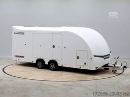 Brian James Trailer RACE SPORT 341-5521-35-2-12-W 550X210X196CM 3500KG GESCHLOSSENER AUTOTRAILER | WEISS