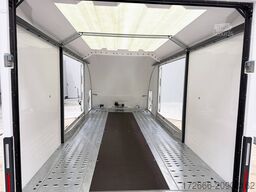 Brian James Trailer RACE SPORT 341-5521-35-2-12-W 550X210X196CM 3500KG GESCHLOSSENER AUTOTRAILER | WEISS