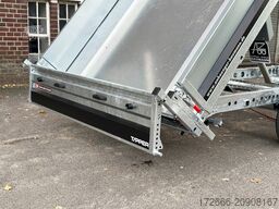 Brian James Trailer TIPPER 526-4020-35-2-12 | PENDELKLAPPE 400X200X30CM 3500KG RÜCKWÄRTSKIPPER | SCHWARZ