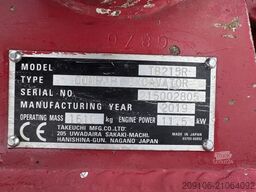 TAKEUCHI TB 215R Powertilt 4xSchaufeln 1610 kg