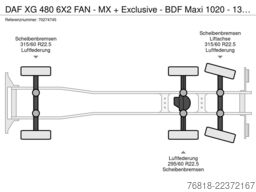 DAF XG 480 6X2 FAN - MX + Exclusive - BDF Maxi 1020