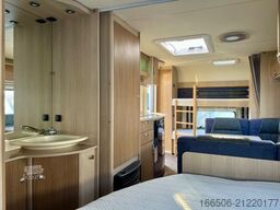 BÜRSTNER 550 TKM Etagen Vorzelt Mover Festbett Dusche