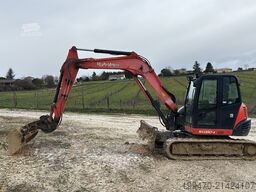 Kubota KX080-4 with 3 excavator buckets