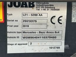 MERCEDES-BENZ 3253 Arocs mit HMF 3220 Kran und JOAB Abroller