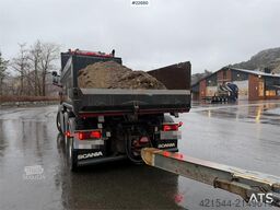 Scania R580 6x4 snowplow equipped tipping truck with a 20