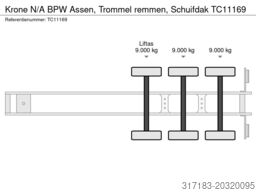 Krone N/A BPW Assen, Trommel remmen, Schuifdak