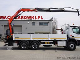Mercedes-Benz Arocs 2633 flatbed truck / Crane FASSI