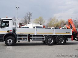 Mercedes-Benz Arocs 2633 flatbed truck / Crane FASSI