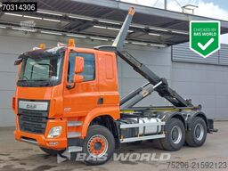 DAF CF 460 6X4 25Tons AJK containersystem Steelsusp...