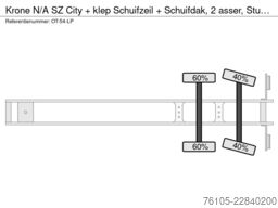 Krone N/A SZ City + klep Schuifzeil + Schuifdak, 2 as...