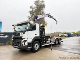 VOLVO FMX 460 6x4 liftachse Abrollkipper KRAN 13m FUNK