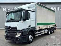 Φορτηγό με επίπεδη καρότσα MERCEDES-BENZ Actros 2542 6x2 Lenk*HIAB 158 D-3 Kran*Funk*HU27
