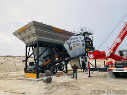 FABO mobile concrete mixing plants 60 m³/h Mobile Concrete Mixing Plant