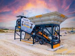 FABO mobile concrete mixing plants 60 m³/h Mobile Concrete Mixing Plant